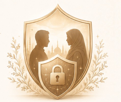 A shield representing privacy and controlled access